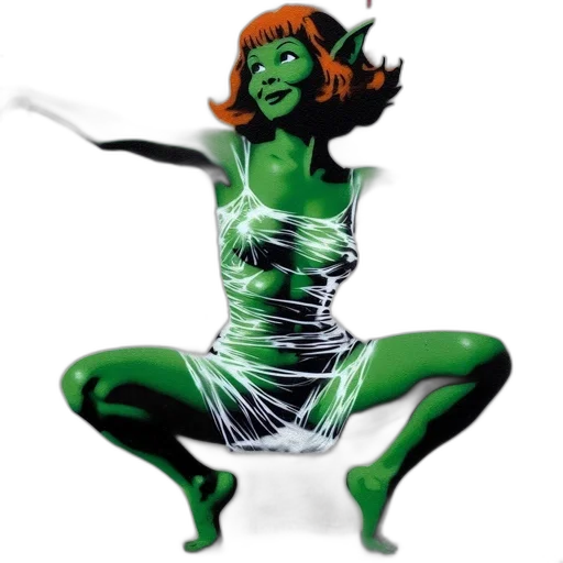 dress, creature, comic book art, concept art transparent PNG cut-out