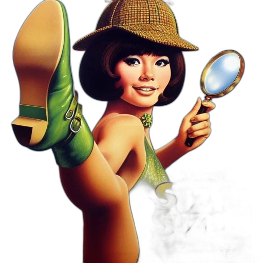hat, staff, weapon, photorealistic transparent PNG cut-out