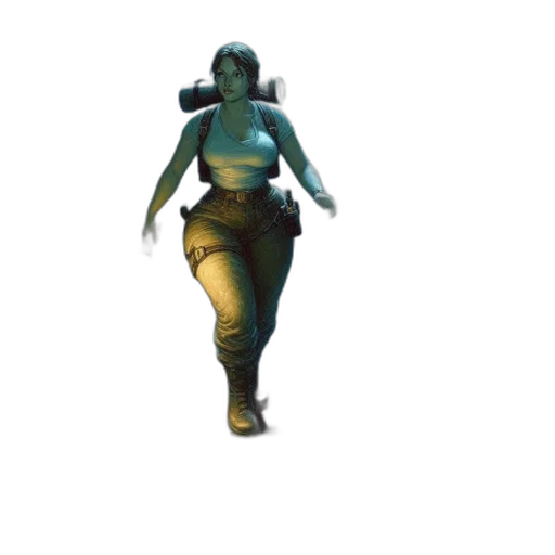 creature, mask, staff, robot transparent PNG cut-out