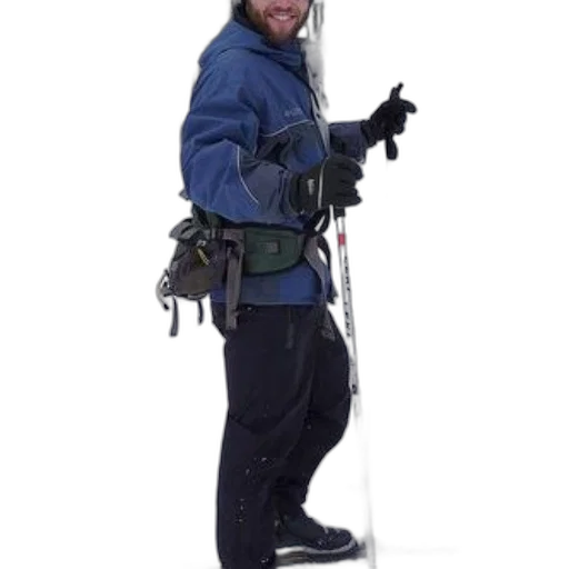jacket, staff, creature, weapon transparent PNG cut-out