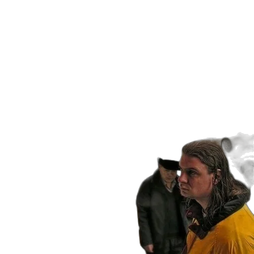 jacket, hat, staff, face transparent PNG cut-out