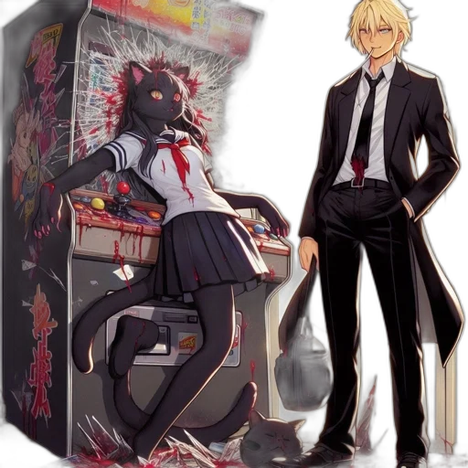 concept art, anime, pixel art, comic book art transparent PNG cut-out