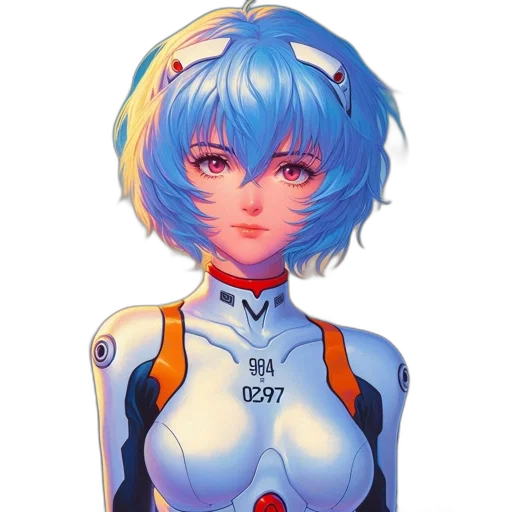 robot, face, jacket, staff transparent PNG cut-out