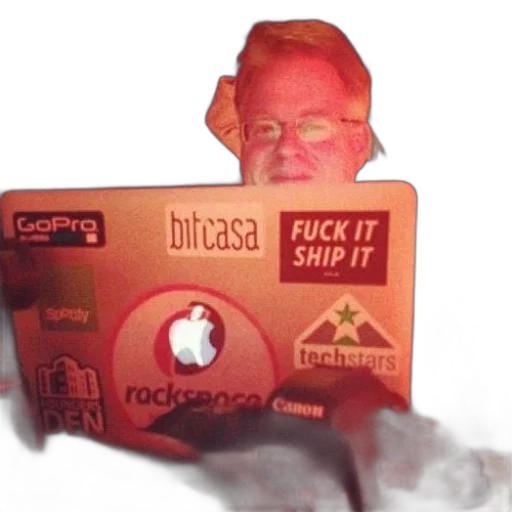 man, glasses, holding, laptop transparent PNG cut-out