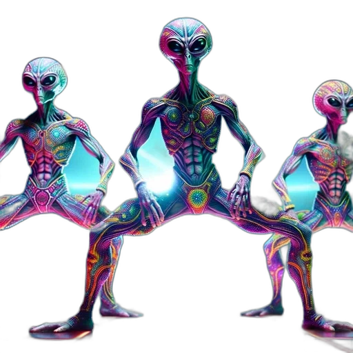 creature, concept art, vaporwave, fantasy art transparent PNG cut-out