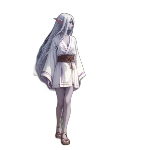 dress, creature, staff, mask transparent PNG cut-out
