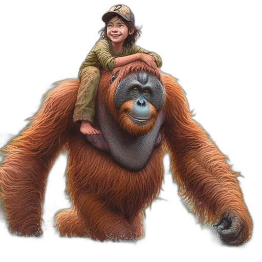 animal, creature, concept art, photorealistic transparent PNG cut-out