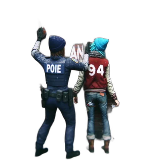 jacket, weapon, staff, hat transparent PNG cut-out