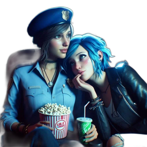 concept art, comic book art, cyberpunk, photorealistic transparent PNG cut-out