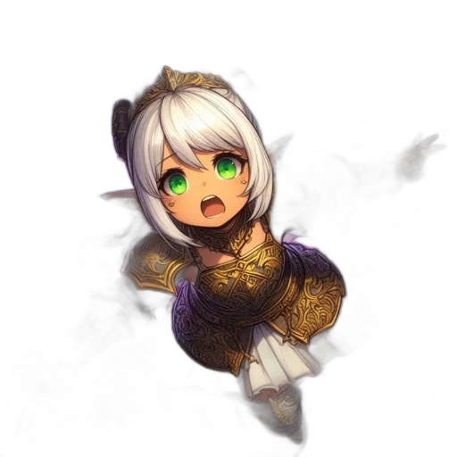 dragon, staff, dress, creature transparent PNG cut-out