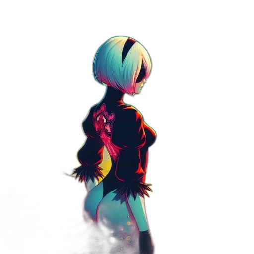 robot, dress, jacket, creature transparent PNG cut-out
