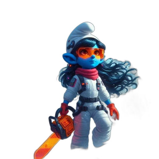 staff, robot, weapon, jacket transparent PNG cut-out