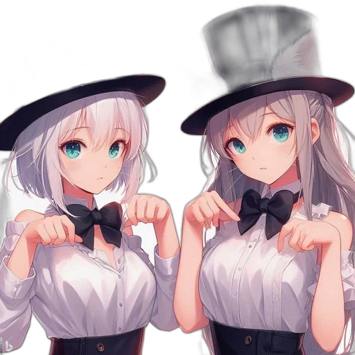 hat, staff, robot, dress transparent PNG cut-out