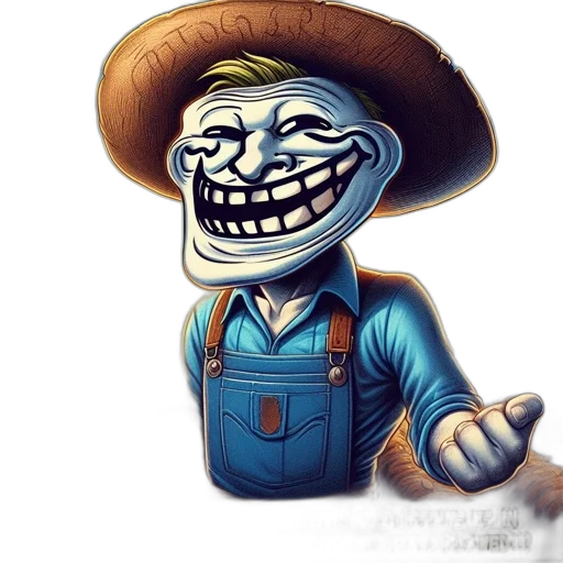 hat, face, mask, staff transparent PNG cut-out