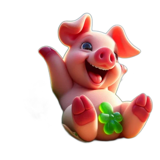 animal, food, creature, 3d render transparent PNG cut-out