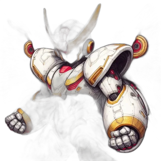 robot, mask, dragon, weapon transparent PNG cut-out