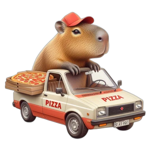 car, animal, food, hat transparent PNG cut-out