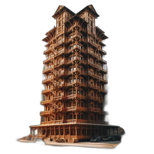 building, furniture, 3d render, concept art transparent PNG cut-out