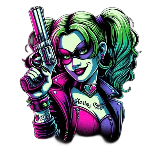 weapon, comic book art, cartoon, cyberpunk transparent PNG cut-out