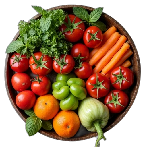 food, colorful, red, green transparent PNG cut-out