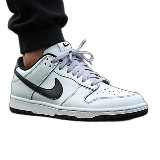 shoes, photorealistic, 3d render, monochrome transparent PNG cut-out