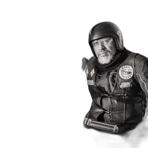 jacket, face, weapon, robot transparent PNG cut-out
