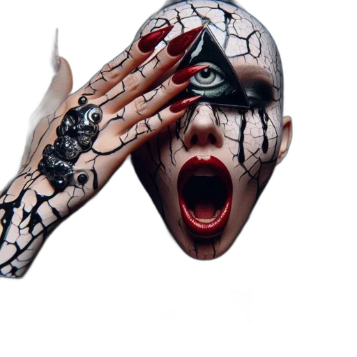 mask, face, creature, jewelry transparent PNG cut-out