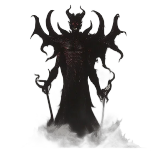 dragon, creature, staff, mask transparent PNG cut-out