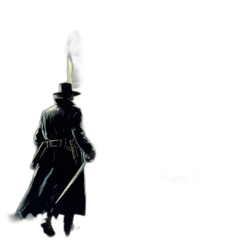 hat, staff, umbrella, sword transparent PNG cut-out