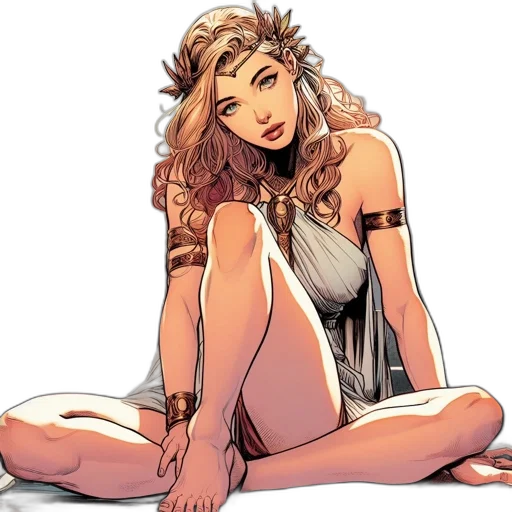 dress, comic book art, concept art, cartoon transparent PNG cut-out