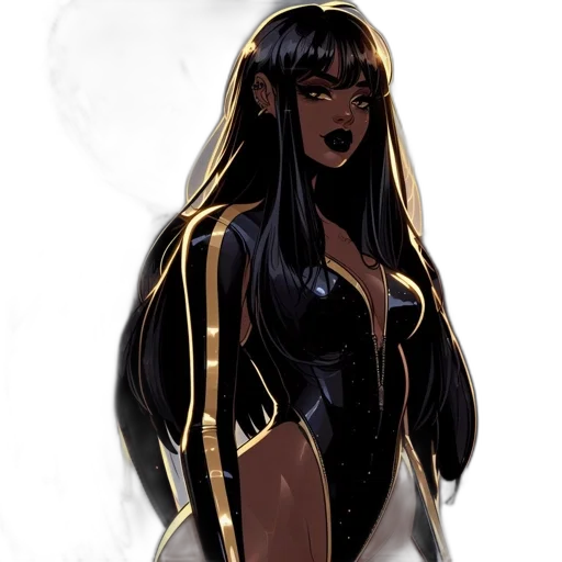 dress, concept art, comic book art, fantasy art transparent PNG cut-out