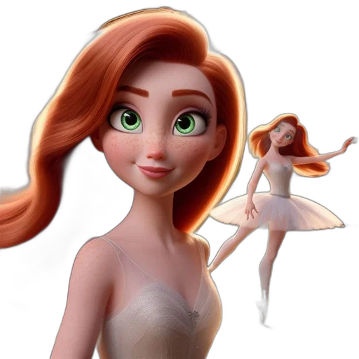 dress, 3d render, cartoon, concept art transparent PNG cut-out