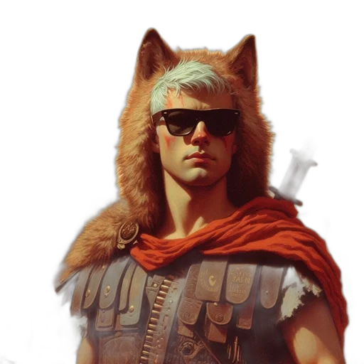 animal, weapon, staff, jacket transparent PNG cut-out