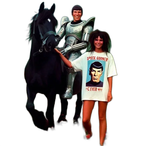 robot, dress, vaporwave, outer space transparent PNG cut-out