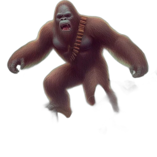 creature, animal, staff, hair transparent PNG cut-out
