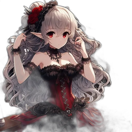 dress, crown, staff, weapon transparent PNG cut-out