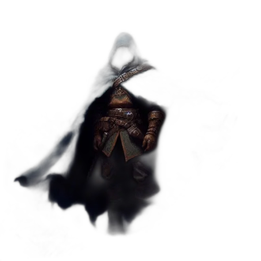 jacket, mask, crown, weapon transparent PNG cut-out
