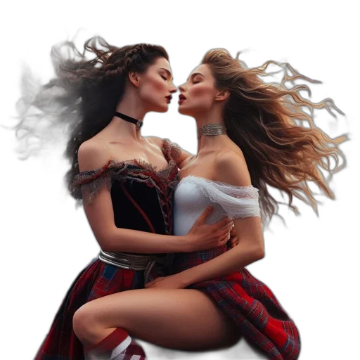 dress, hair, photorealistic, fantasy art transparent PNG cut-out