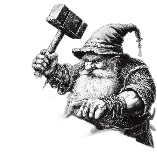 staff, sword, fantasy art, pencil sketch transparent PNG cut-out