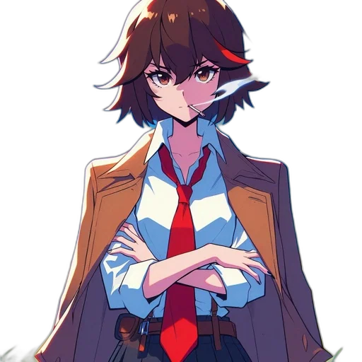 jacket, staff, weapon, face transparent PNG cut-out