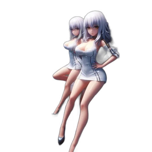 dress, robot, jacket, staff transparent PNG cut-out