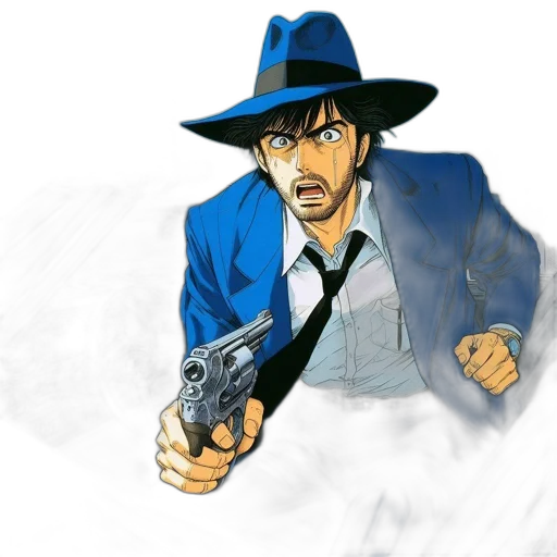 weapon, jacket, comic book art, concept art transparent PNG cut-out