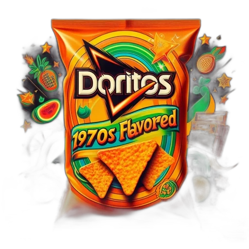 food, 3d render, colorful, doritos transparent PNG cut-out