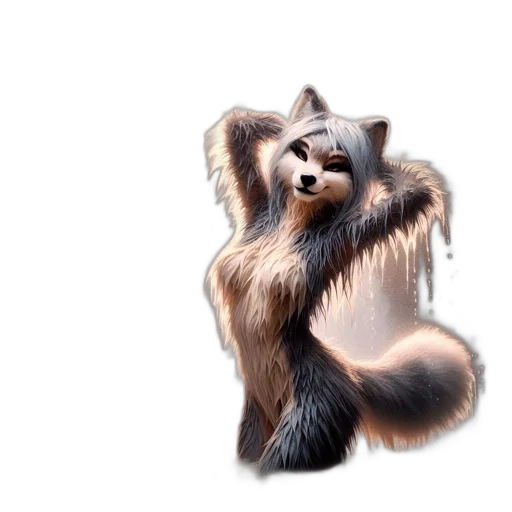 animal, creature, hair, staff transparent PNG cut-out