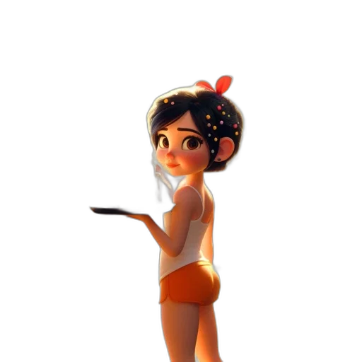 staff, dress, concept art, 3d render transparent PNG cut-out