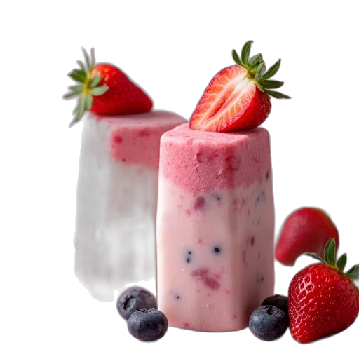 food, 3d render, photorealistic, strawberry transparent PNG cut-out