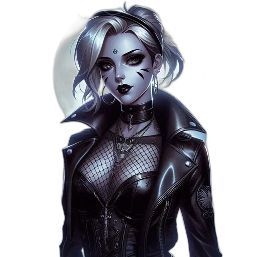 jacket, face, comic book art, concept art transparent PNG cut-out