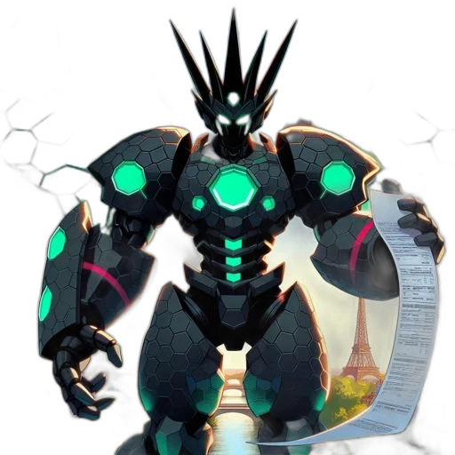 robot, weapon, creature, staff transparent PNG cut-out