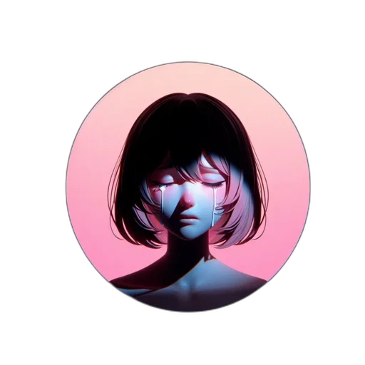 face, mask, hair, jacket transparent PNG cut-out