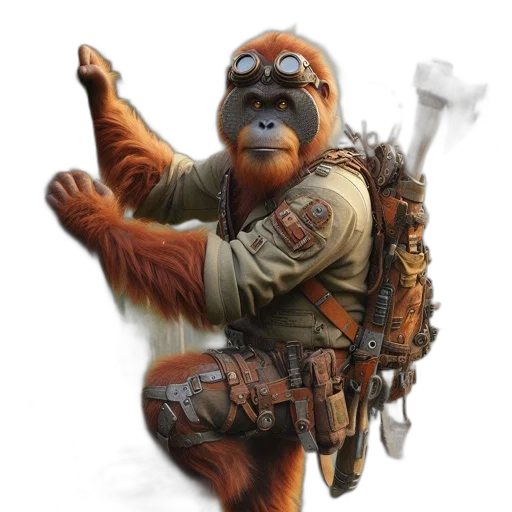 animal, staff, creature, weapon transparent PNG cut-out